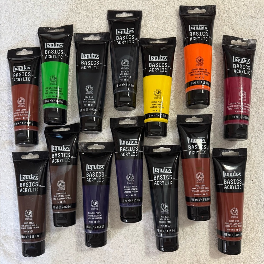 Basics Acrylic Paint Set - Multicolor